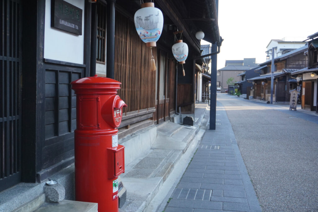 岐阜川原町的傳統街景